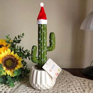 Christmas Holiday Cactus Home Decor